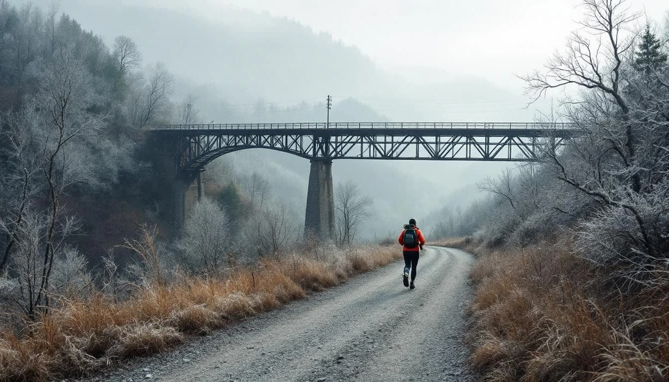 Trail landscape for Freight Train 100K