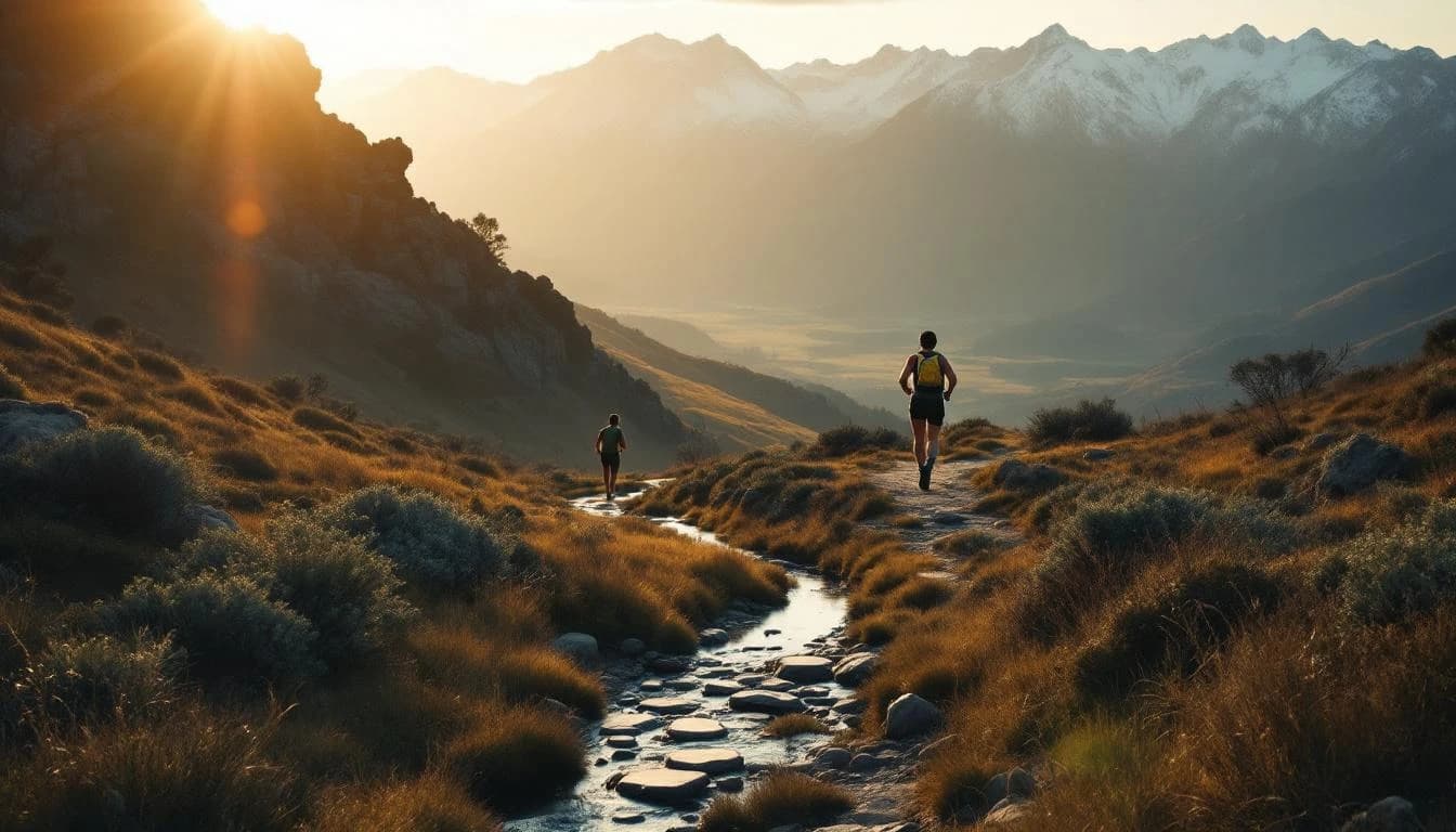 Trail running course through technical terrain in Victoria, AU