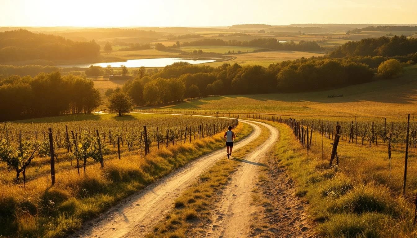 Trail landscape for Grand Rapids Trail Run