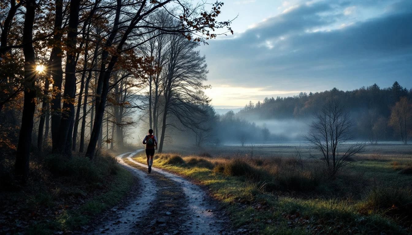 Trail landscape for Grand Rapids Trail Run