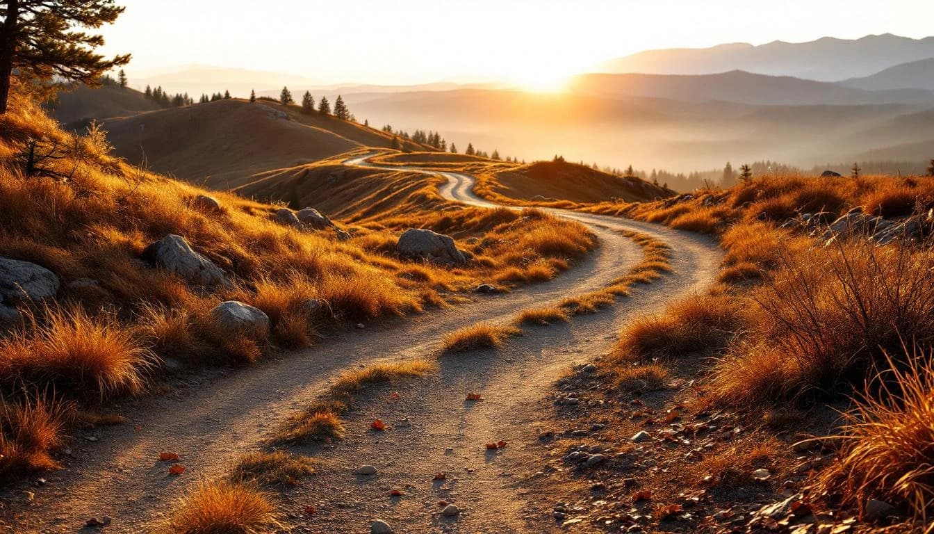 Trail running course through mixed terrain in Queensland, AU
