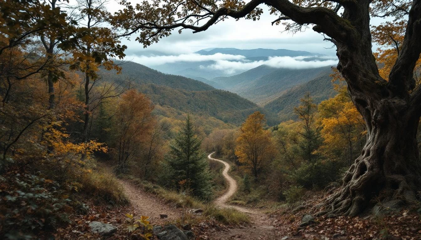 Trail landscape for Harepin Hustle Trail Run