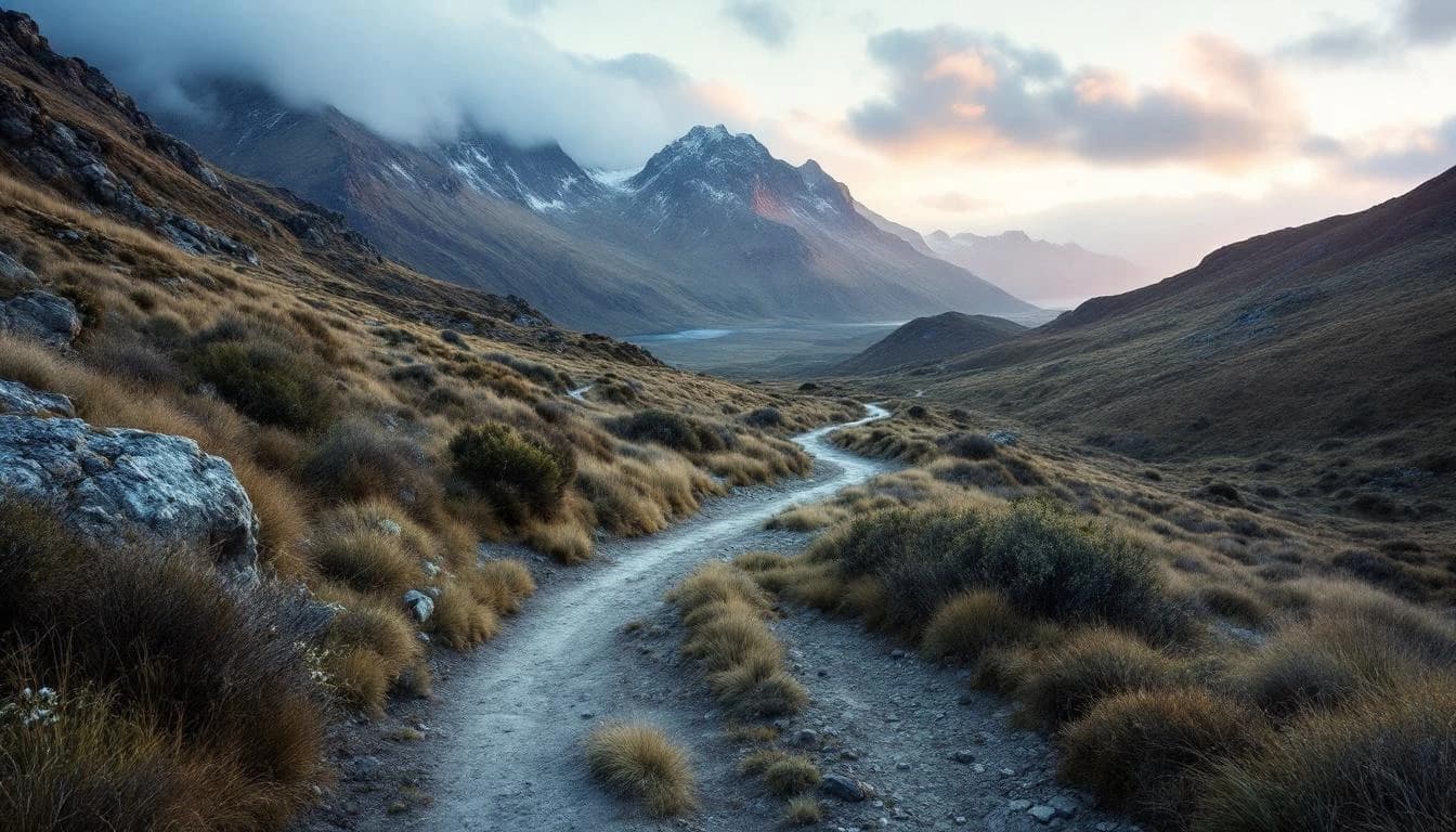 Trail running course through mixed terrain in Wellington, NZ