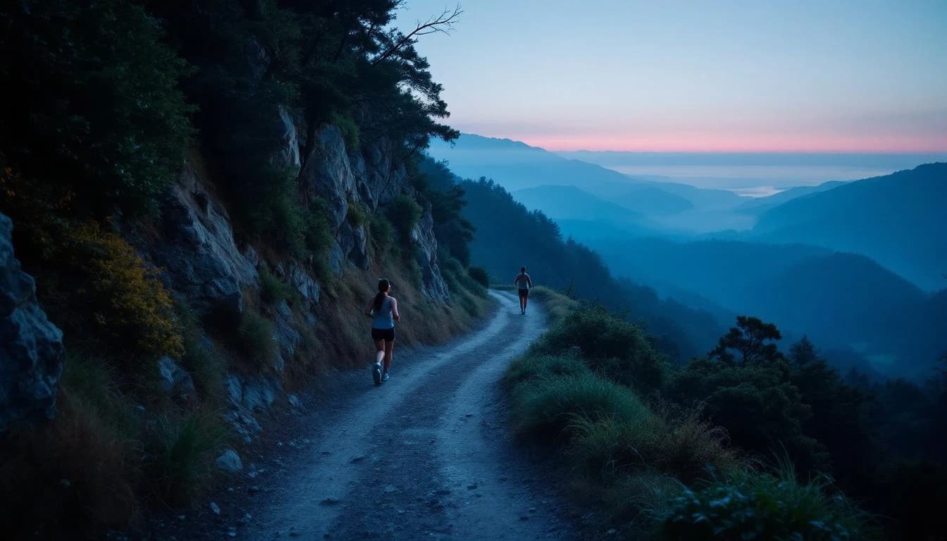 Trail running course through mixed terrain in Wellington, NZ