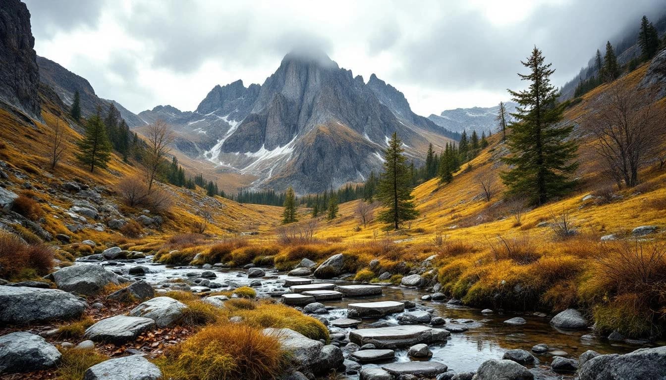 Trail running course through mixed terrain in Veneto, IT
