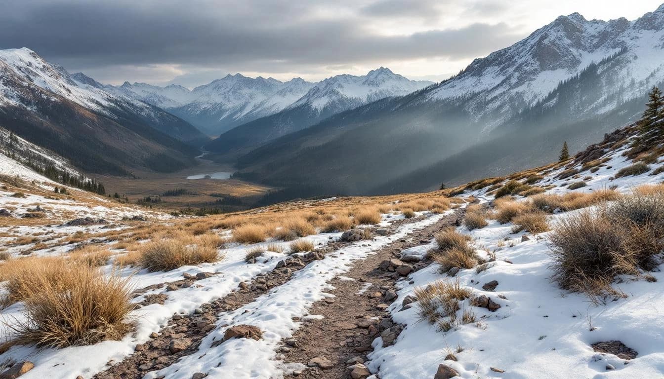 Trail landscape for Leadville Trail 100