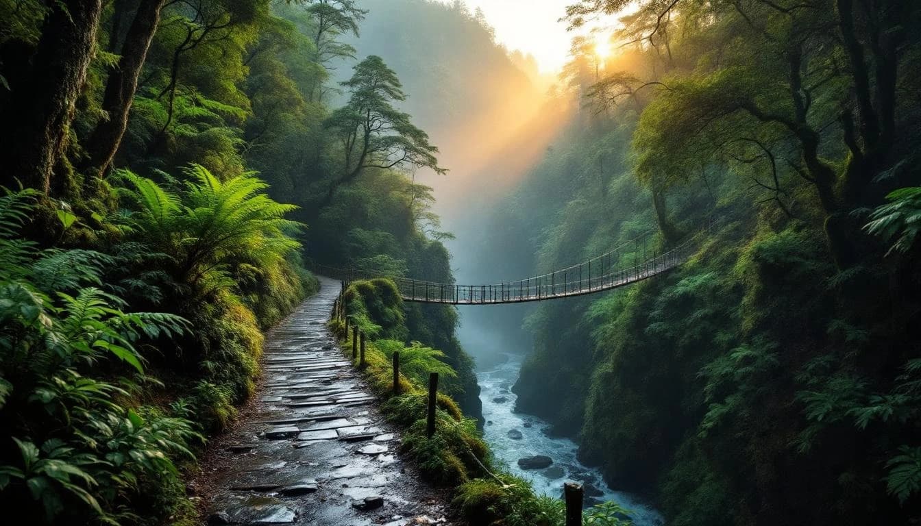 Trail running course through singletrack trails in Marlborough, NZ