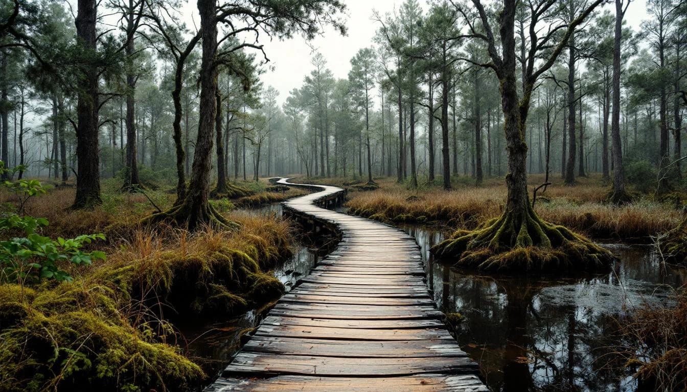 Trail landscape for Loup Garou Trail Run — 100 Miles