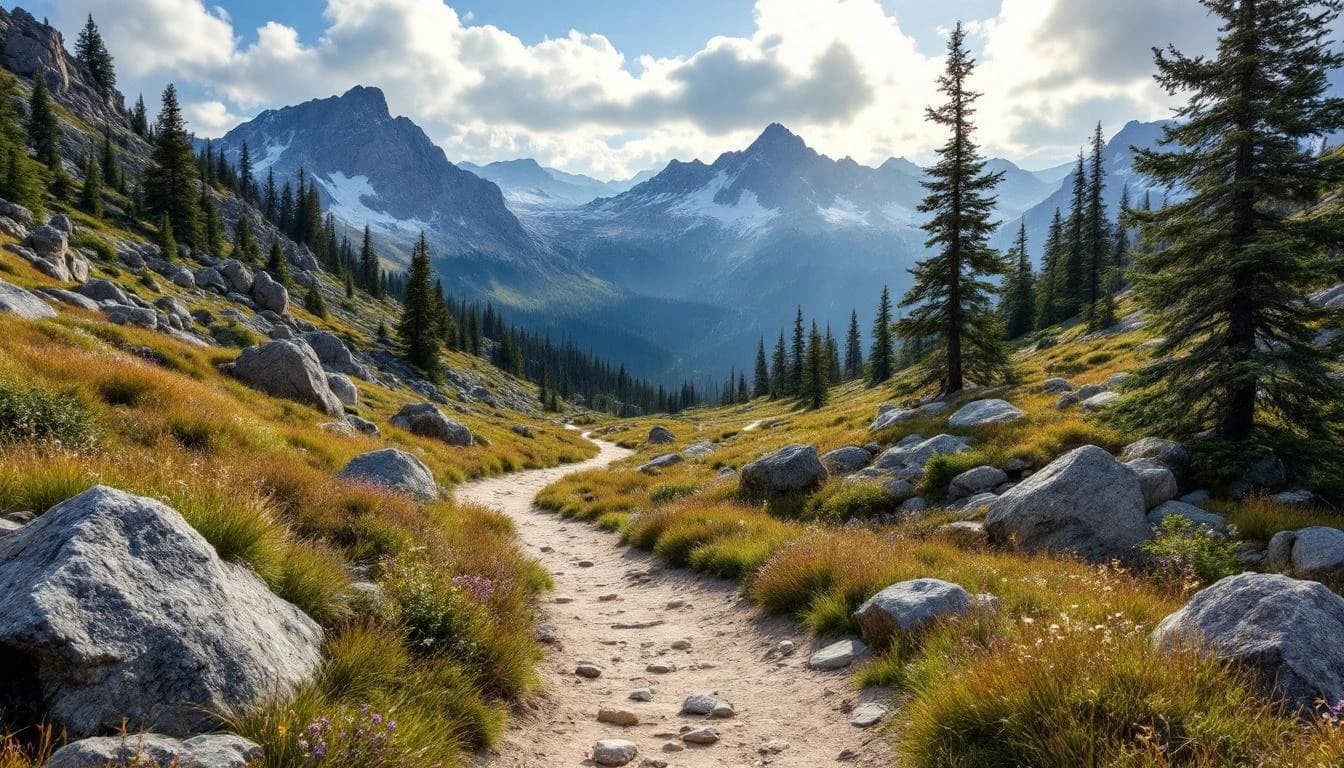 Trail landscape for Mammoth Trailfest