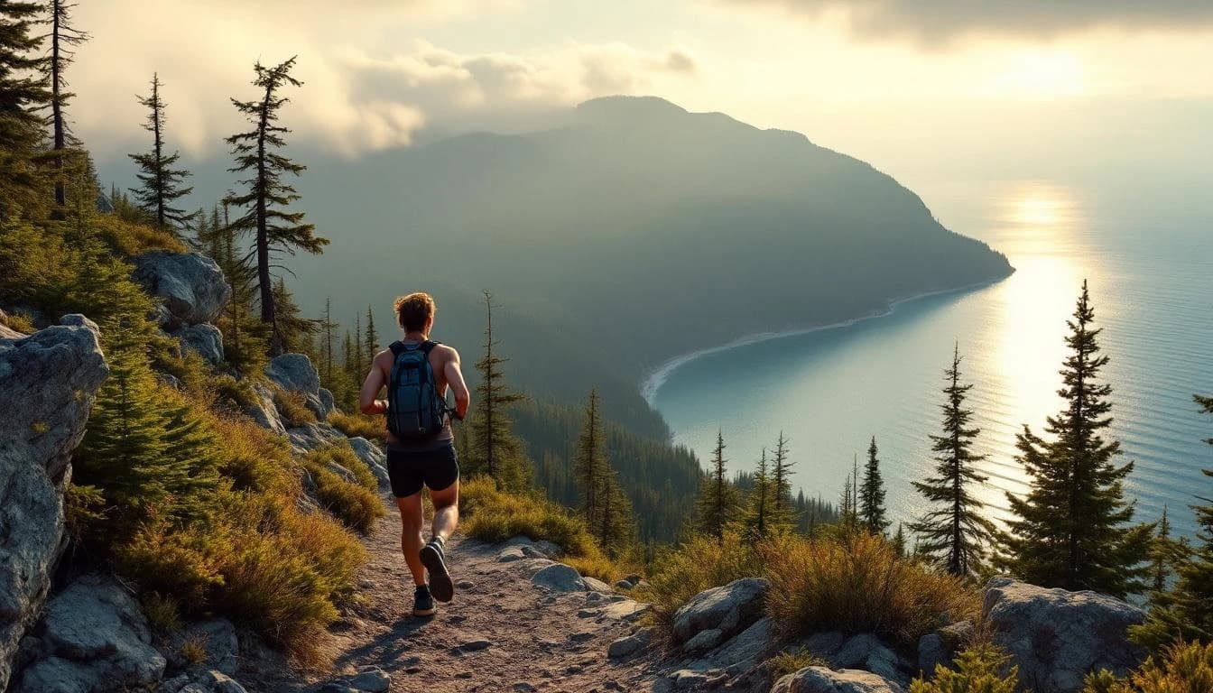 Trail landscape for Marquette Trail 50