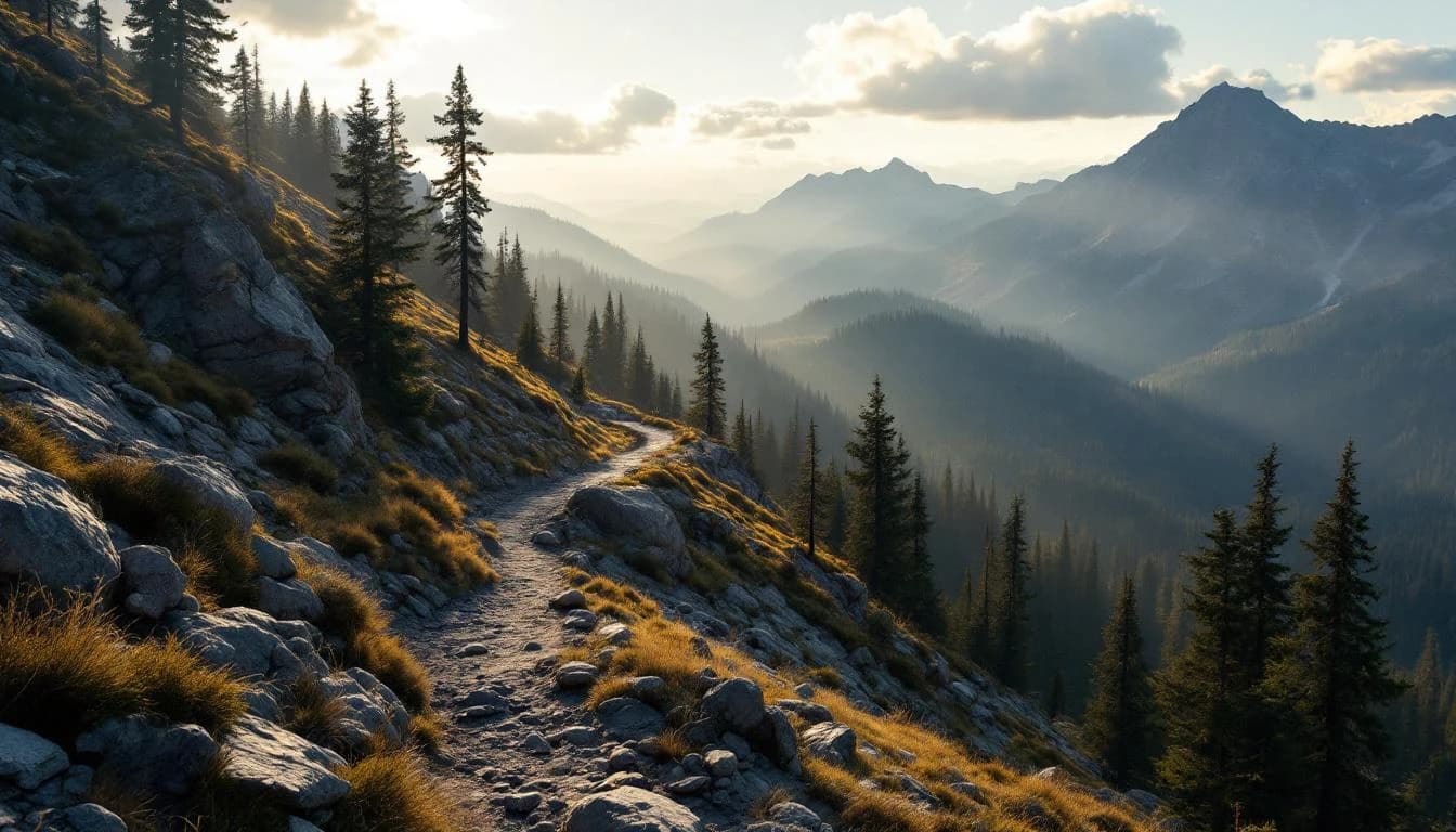 Trail landscape for McCall Trailrunning Classic
