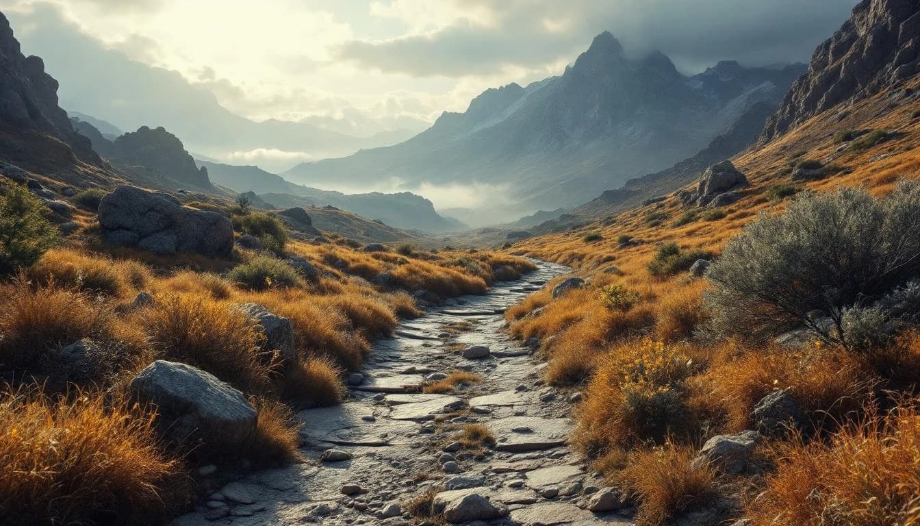 Trail running course through mixed terrain in West Sussex, GB