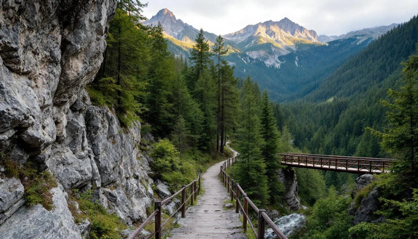 Trail running course near Fuschl am See, Salzburg, AT