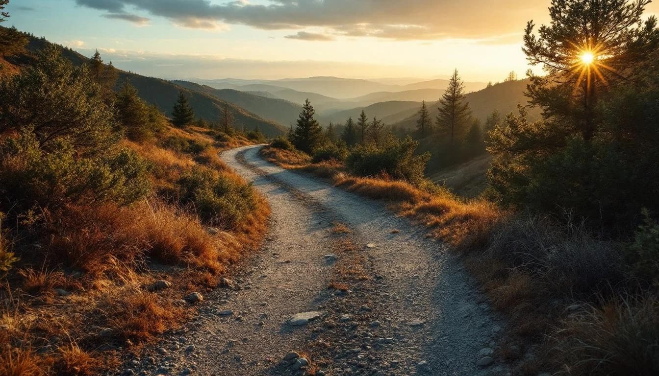 Trail running course through mixed terrain in Queensland, AU