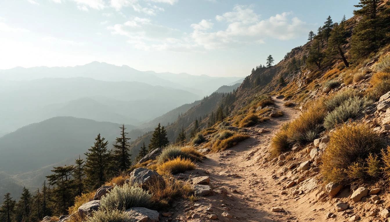 Trail landscape for Nine Trails 35 Mile Endurance Run