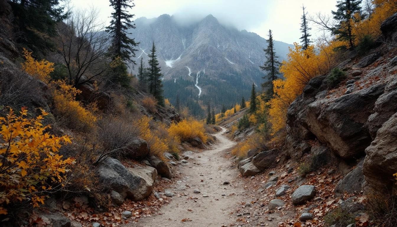 Trail landscape for Nine Trails 35 Mile Endurance Run