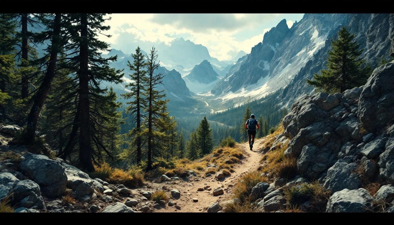 Trail landscape for Noble Canyon 50K/15K