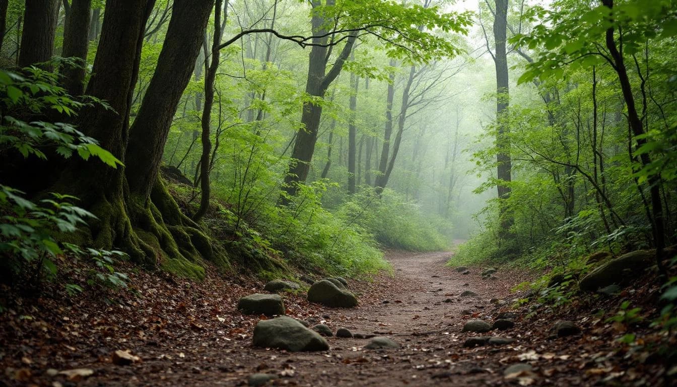 Trail landscape for Ozark Foothills Endurance Runs — Marathon