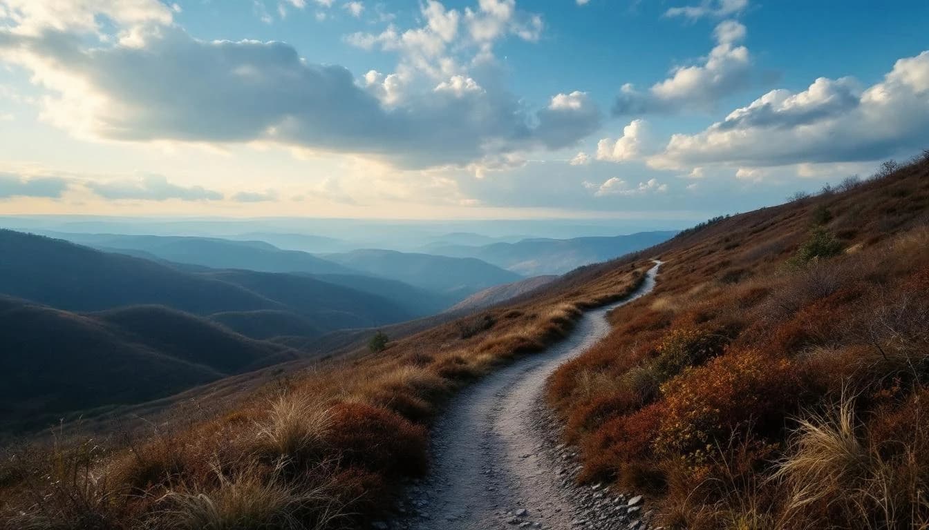 Trail landscape for Ozark Foothills Endurance Runs — Night 50K