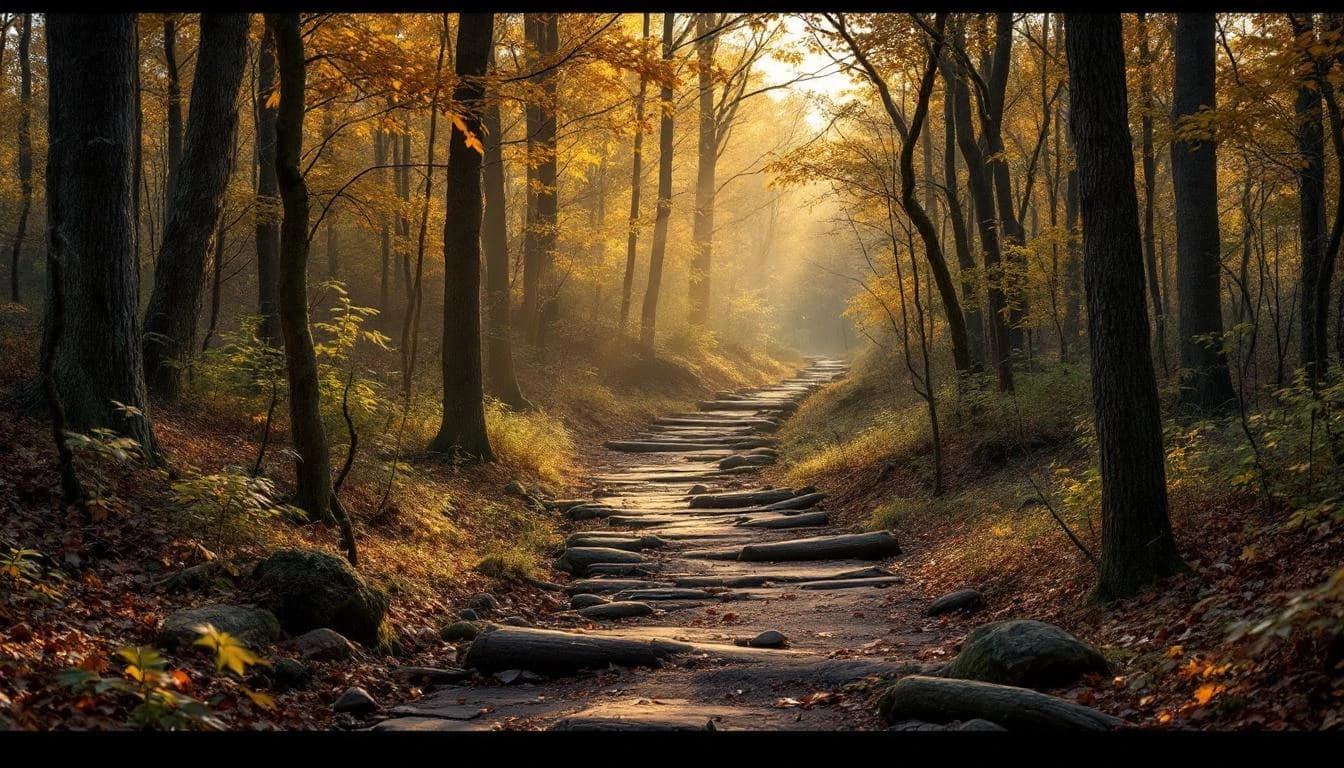 Trail landscape for Pleasant Creek Trail Run — 15K