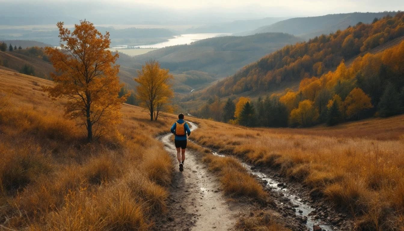 Trail landscape for Pleasant Creek Trail Run — 30K