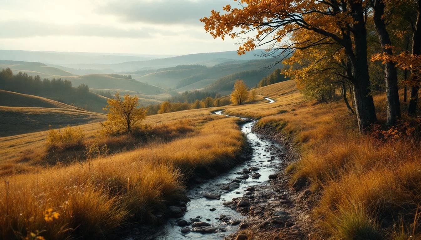 Trail landscape for Pleasant Creek Trail Run — 45K