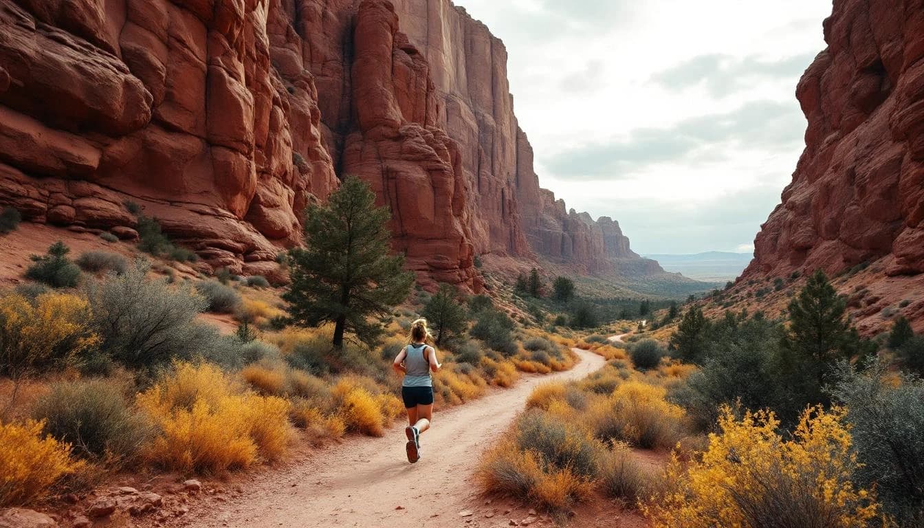 Trail landscape for Ponderosa Polar Challenge