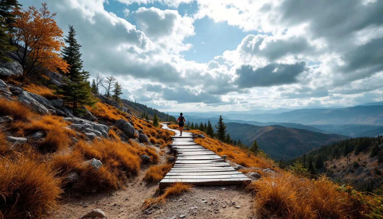 Trail landscape for Prospect Park Trail Run 5K