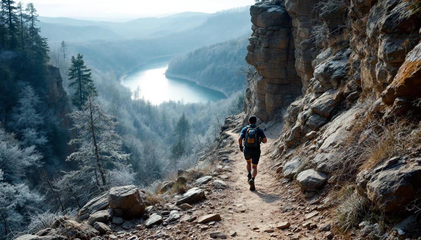 Trail landscape for Rabid Raccoon 25K