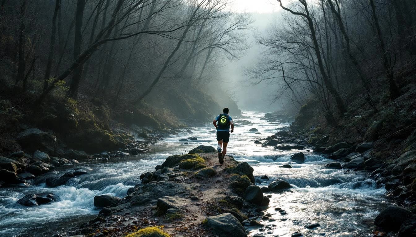 Trail landscape for Red Moshannon Downriver Race