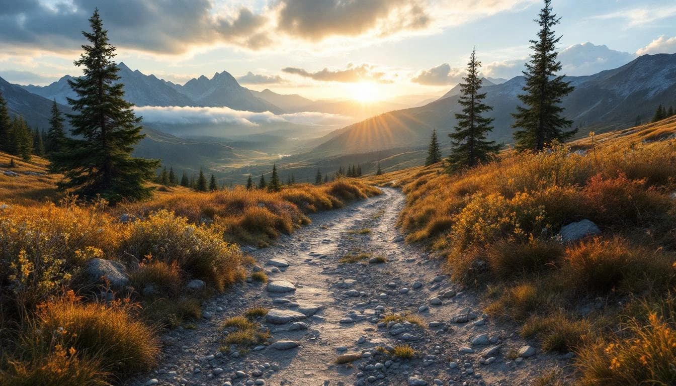 Trail landscape for River to Clouds Trail Run