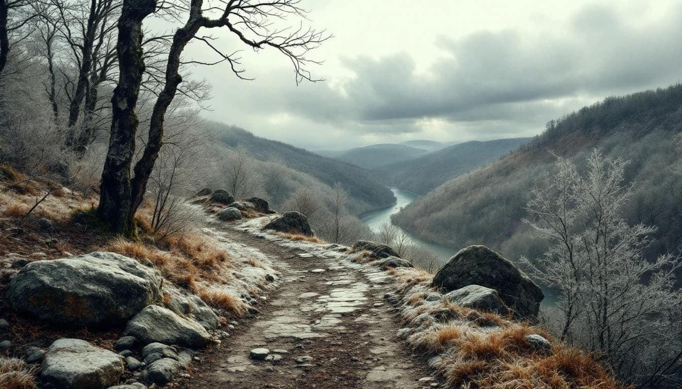 Trail landscape for River to Clouds Trail Run