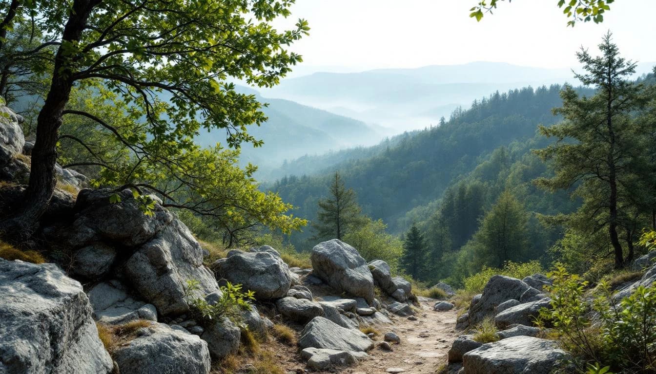Trail landscape for Rock-On, Lake Perry! Trail Run — Quarter Marathon