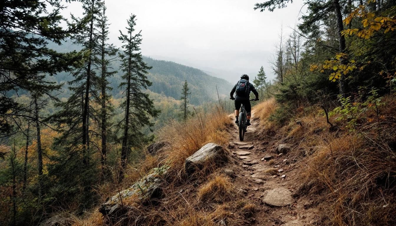 Trail landscape for Rootrock Trail Run