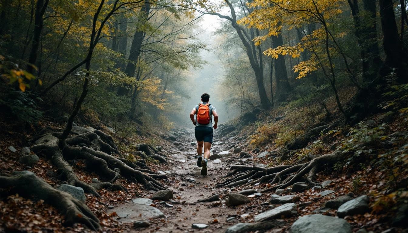 Trail landscape for Rootrock Trail Run