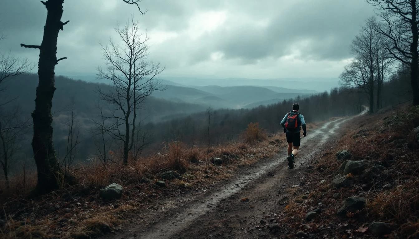 Trail landscape for Run At The Rock