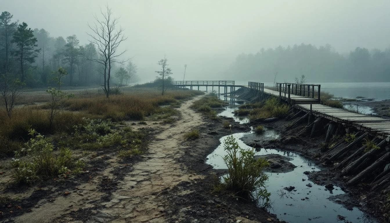 Trail landscape for Run for Kids Challenge