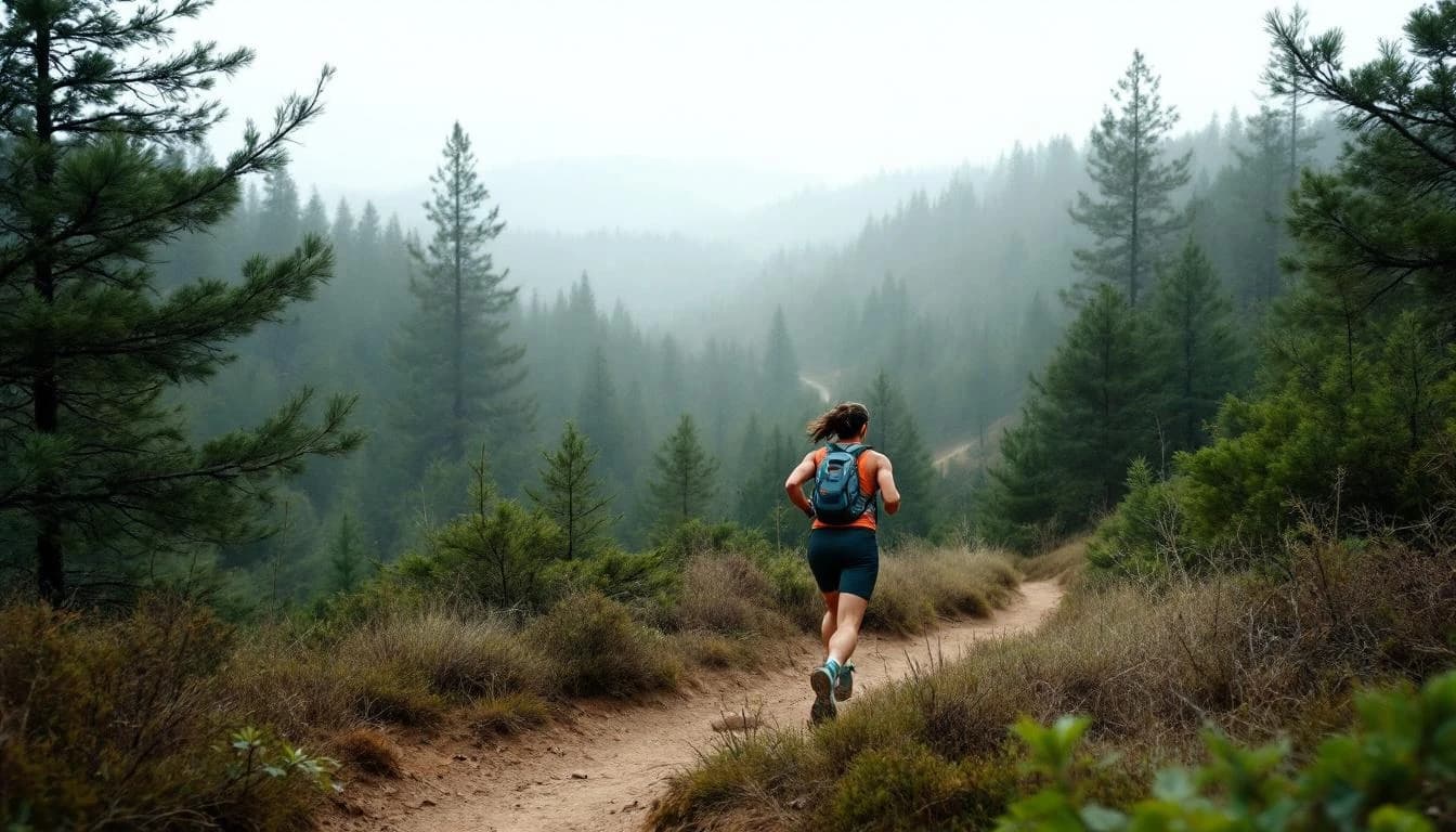 Trail landscape for Run The Pines - Lindsey Park