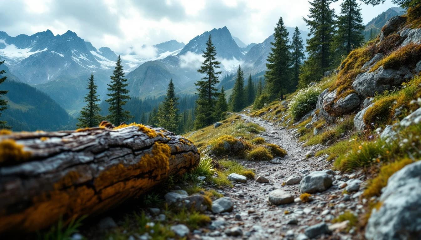 Trail running course through mixed terrain in Niederösterreich, AT