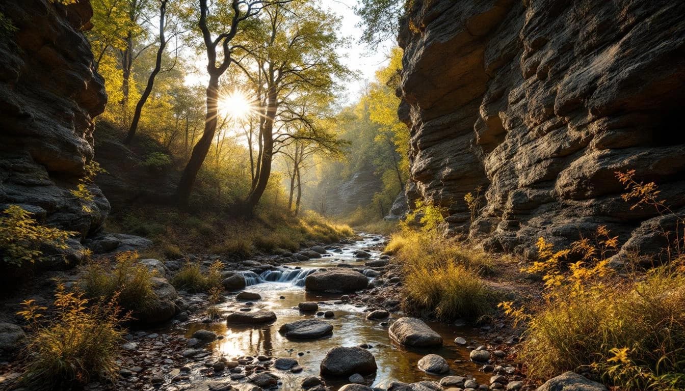 Trail landscape for Shawnee Hills Trail Races — 100K