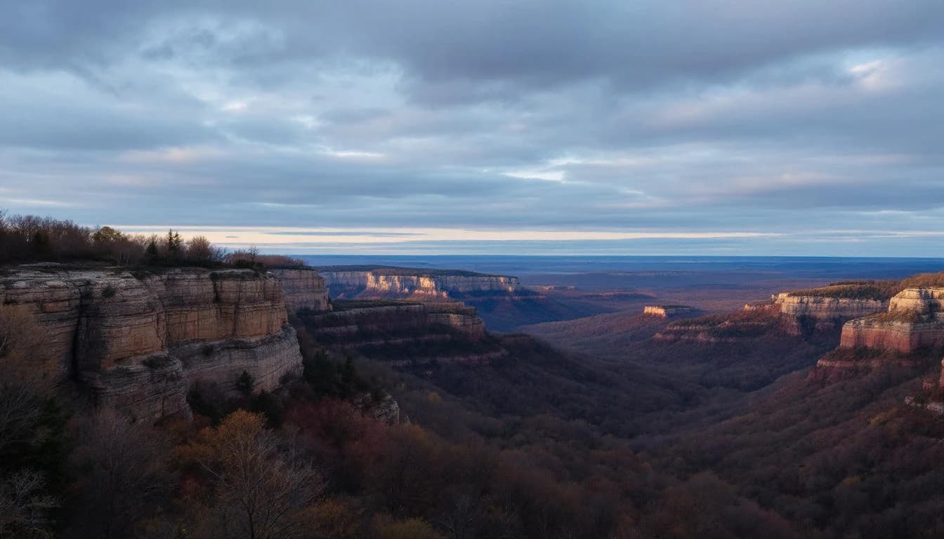 Trail landscape for Shawnee Hills Trail Races — 50K