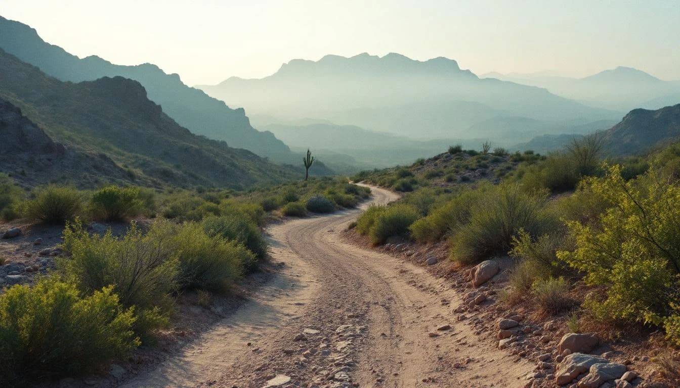 Trail landscape for Sinister Night Runs — 54K