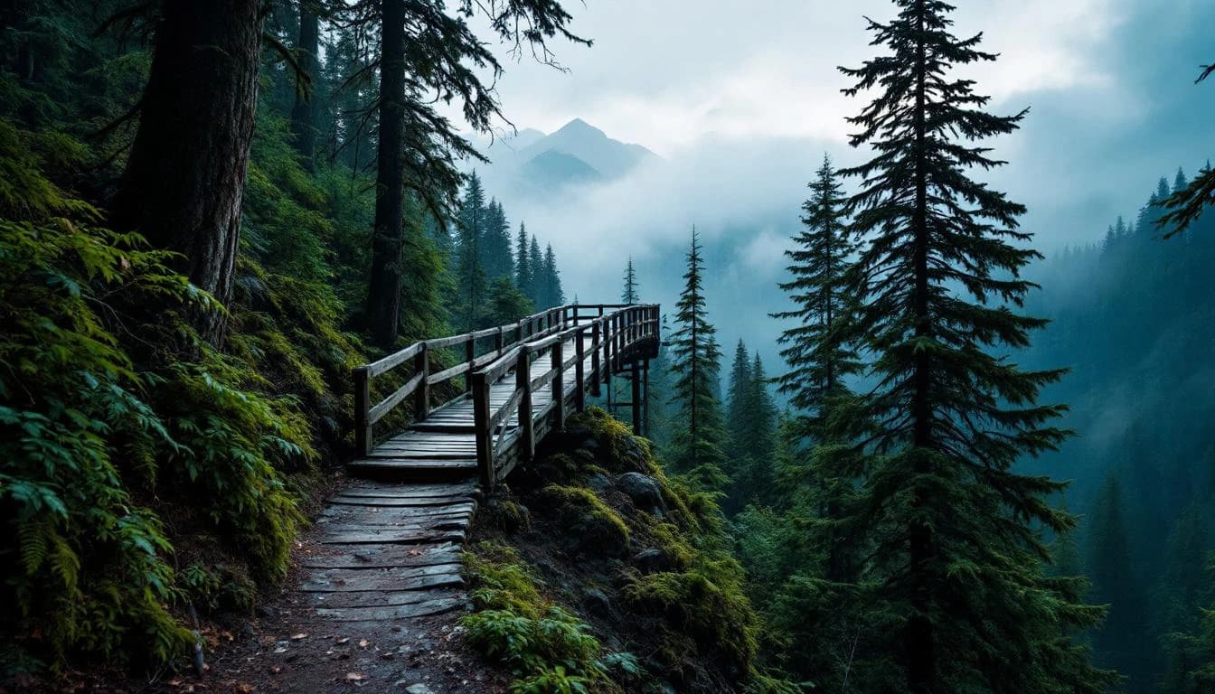 Trail landscape for Sunrise Scramble