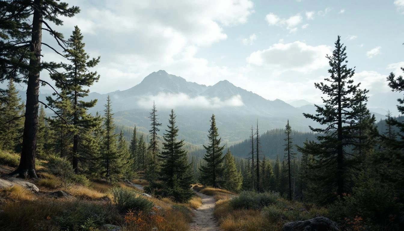 Trail landscape for Tahoe Rim Trail Endurance Run