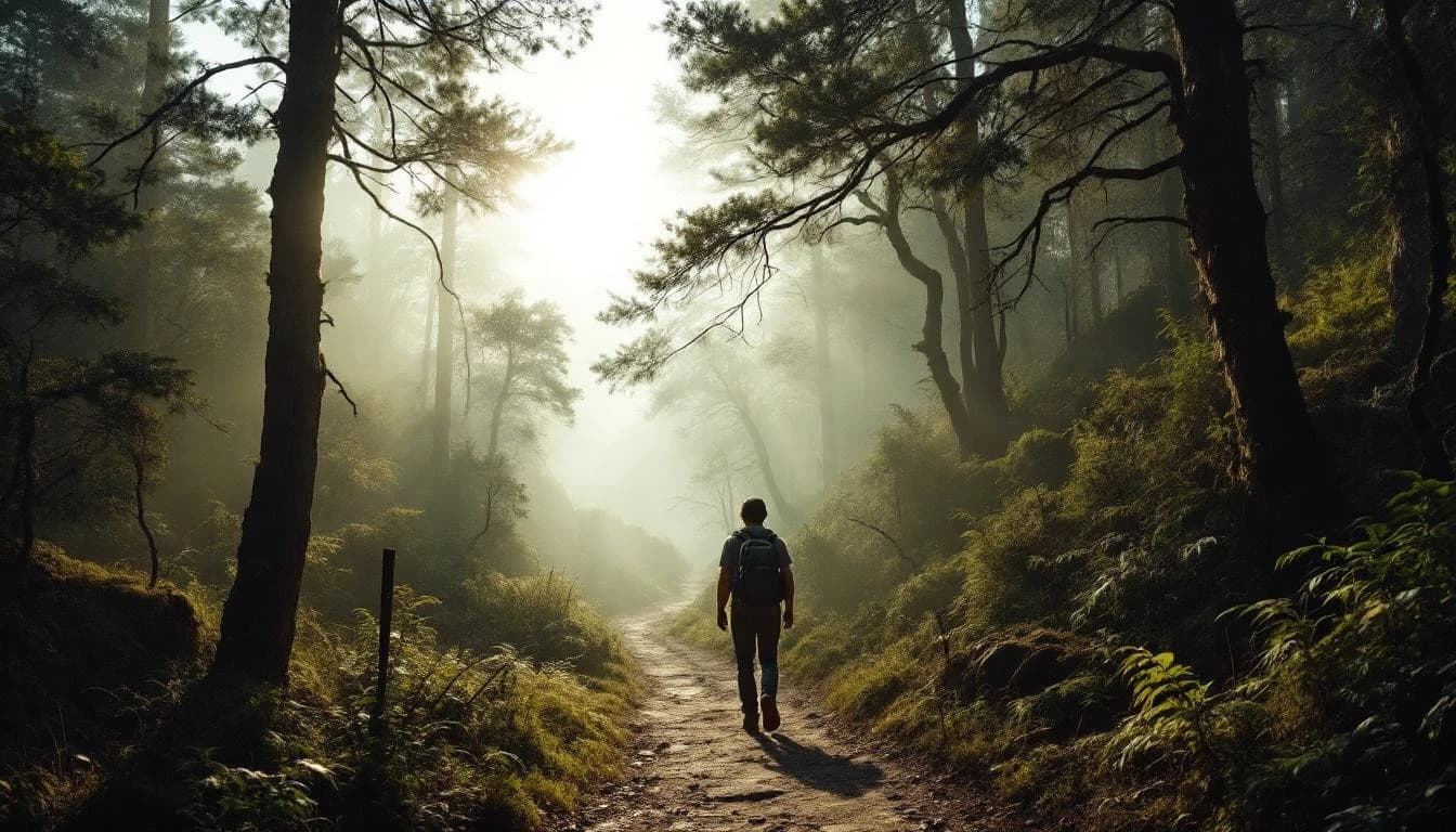 Trail running course through mixed terrain in Bay of Plenty, NZ