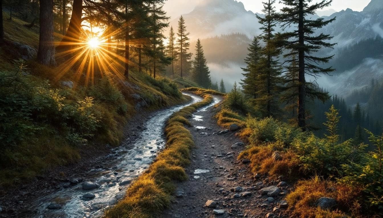 Trail running course through technical terrain in Canary Islands, ES