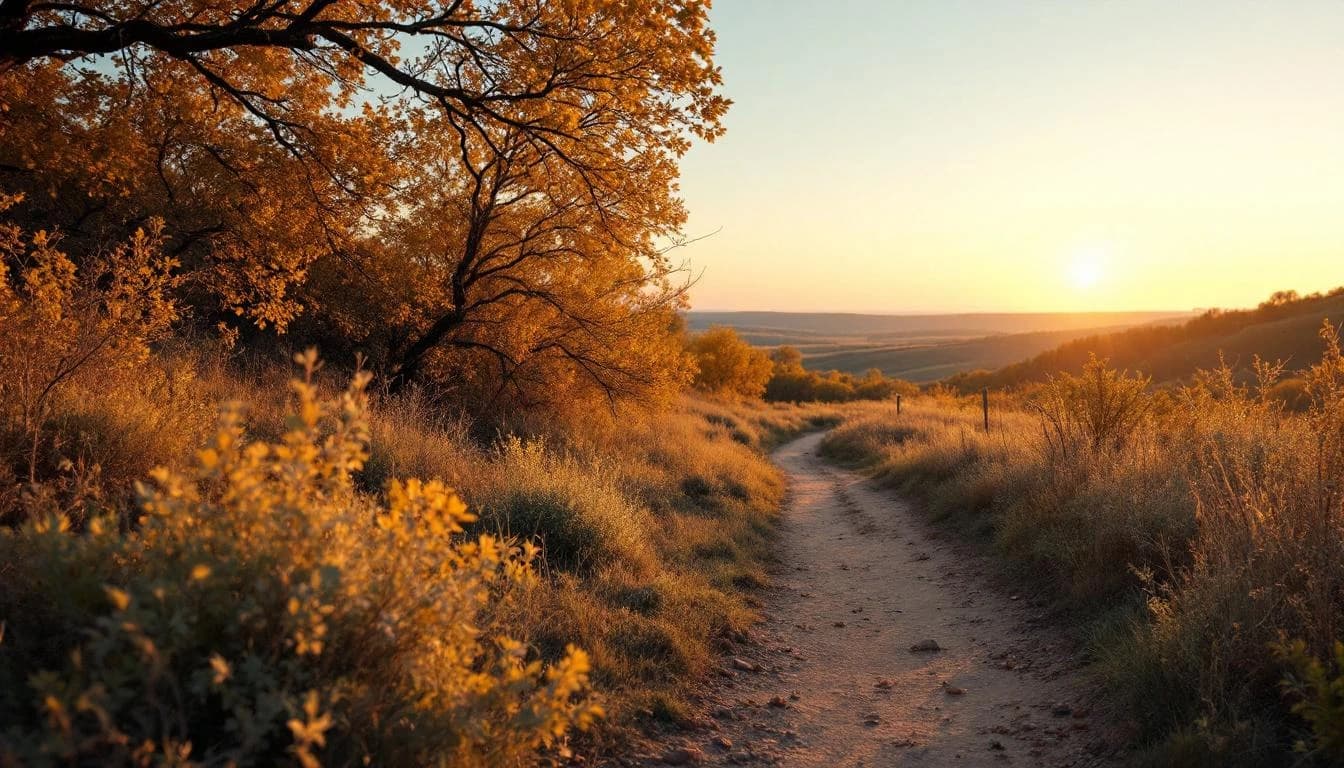 Trail landscape for The DAM Loop