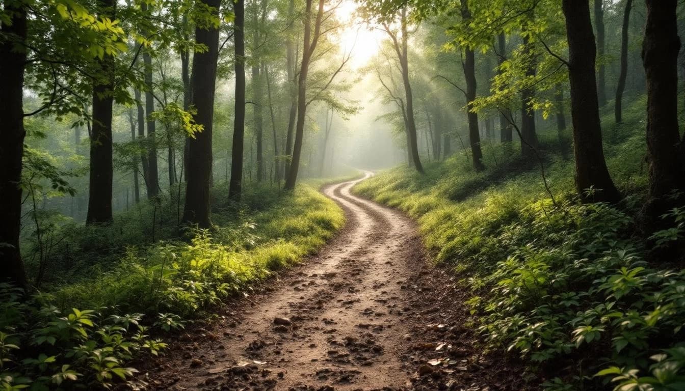 Trail landscape for Tranquility Trail Run