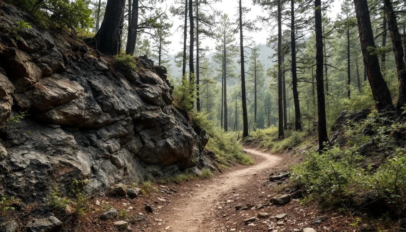 Trail landscape for Wildflower Trail Run