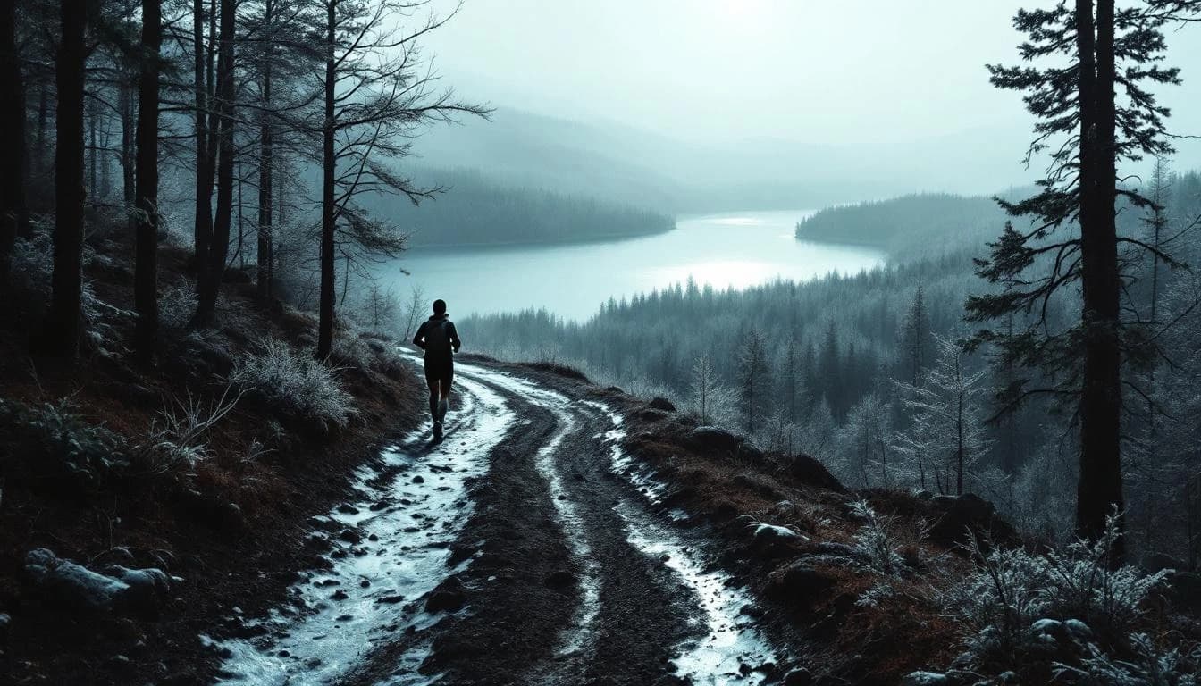 Trail landscape for Yankee Springs Winter Challenge — 10K